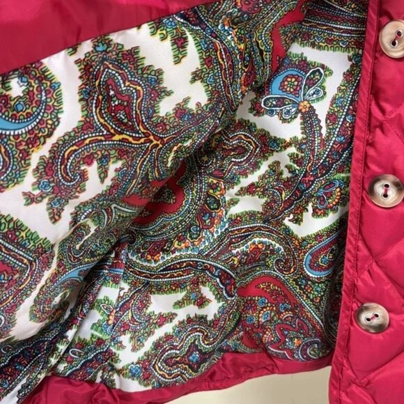 Ladies Plus size 2X Talbots red/burgundy quilted vest - Picture 4 of 8